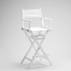 WHITE WOOD MAKE UP CHAIR - 75cm